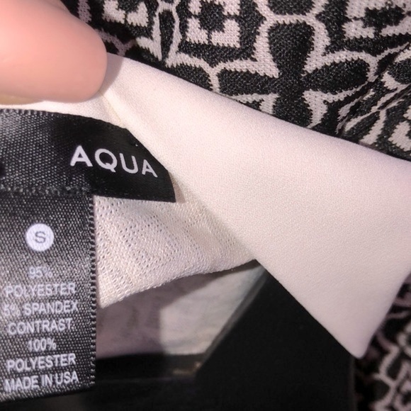 Aqua black & white romper size small new with tags - Picture 7 of 8